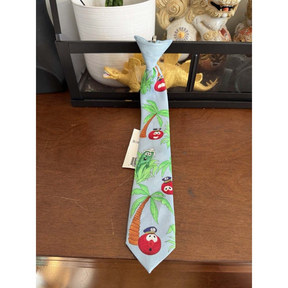 VTG VeggieTales Bob in the Jungle Youth Necktie Eagles Wings Big Idea NWT